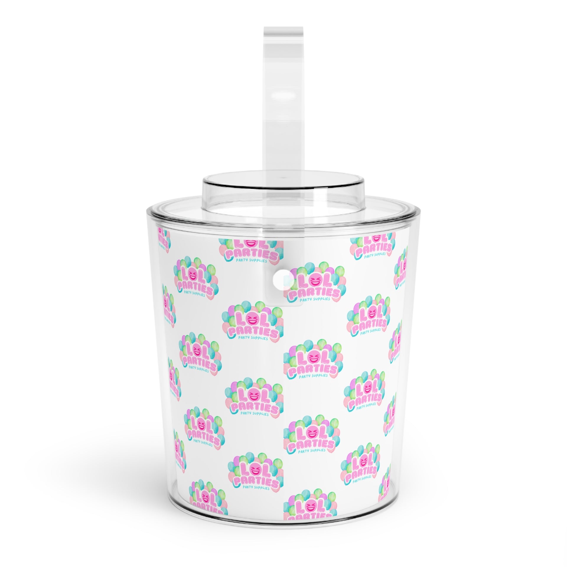 LOL Parties Patterned Ice Bucket with Tongs