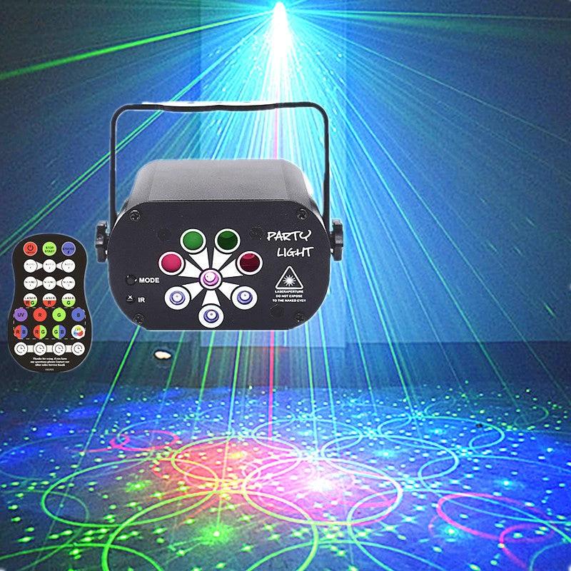 LED Stage Light Laser Projector with Voice Control - Party Lighting