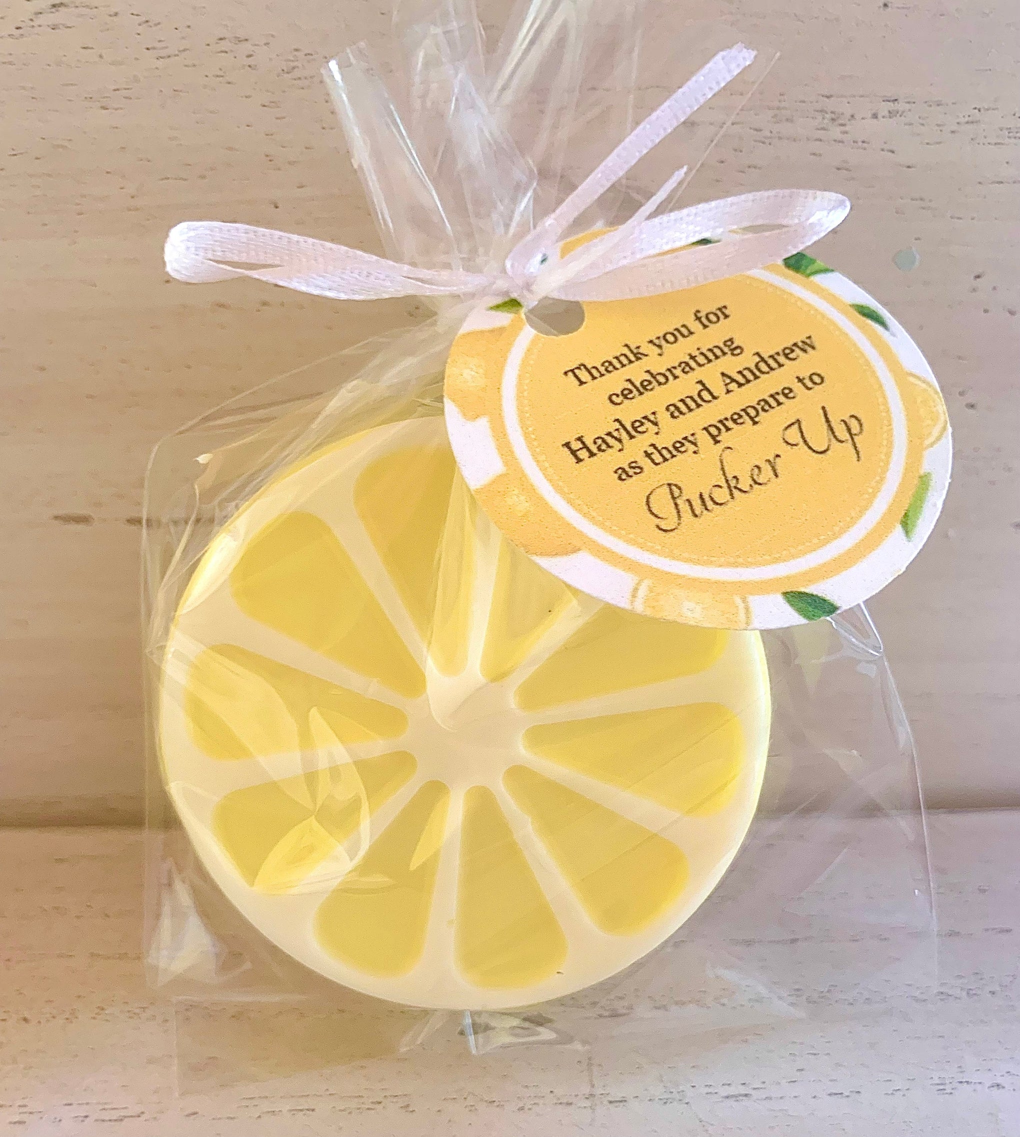 10 Lemon Soap Party Favors