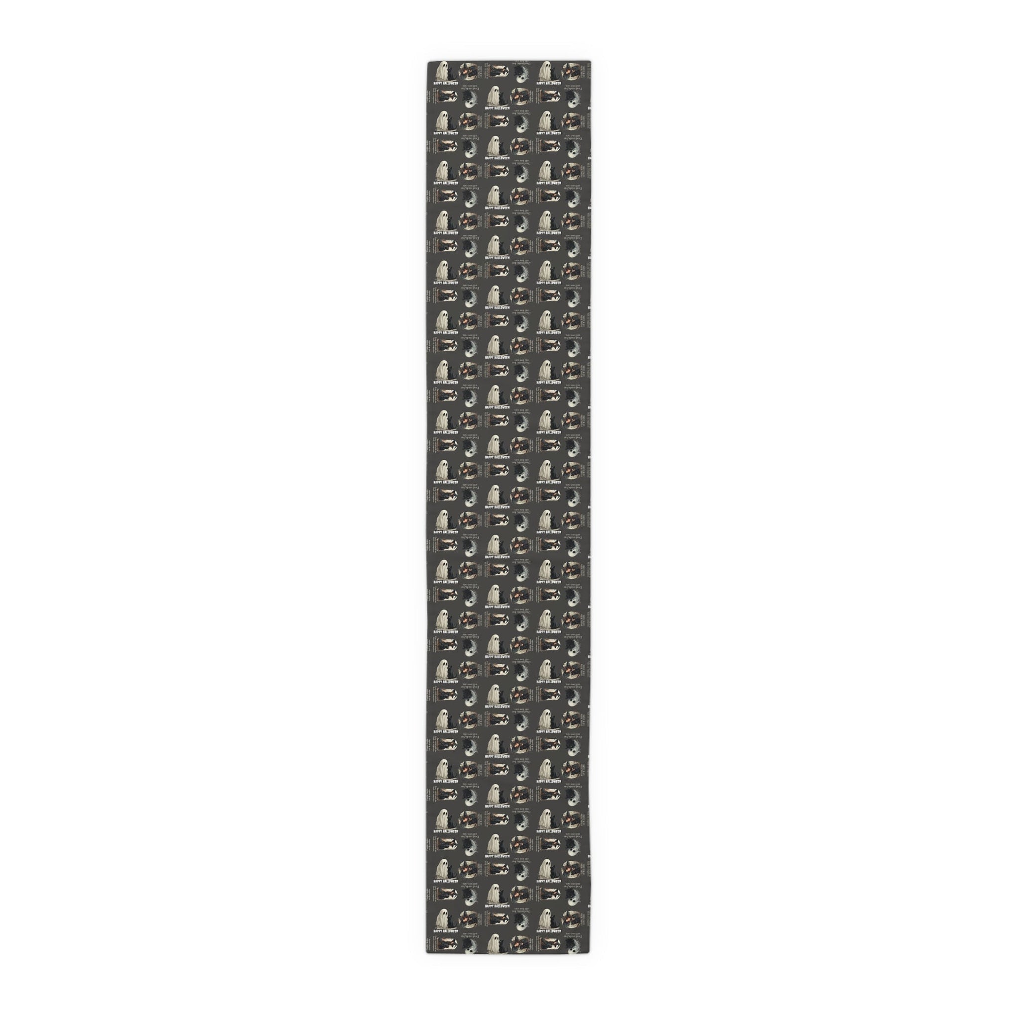 Cat Themed Halloween Table Runner for Festive Decoration