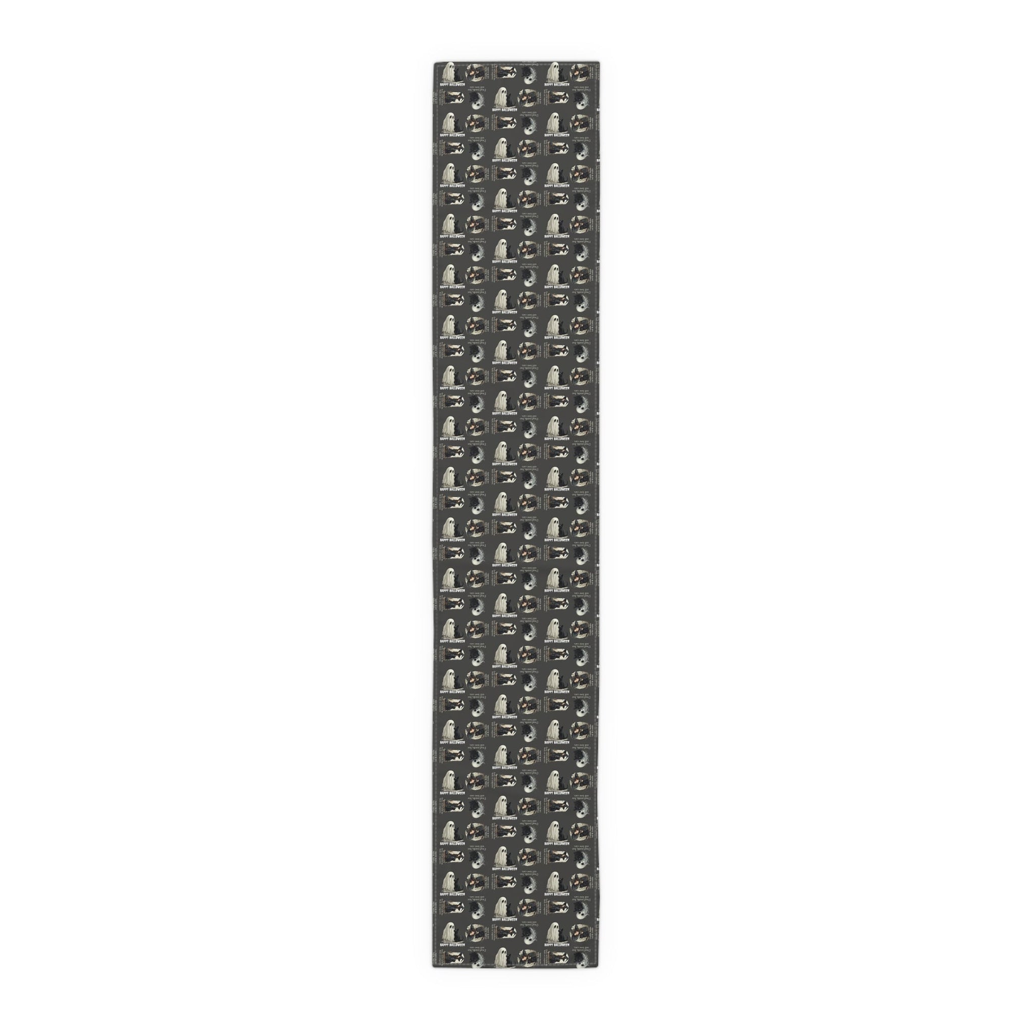 Cat Themed Halloween Table Runner for Festive Decoration