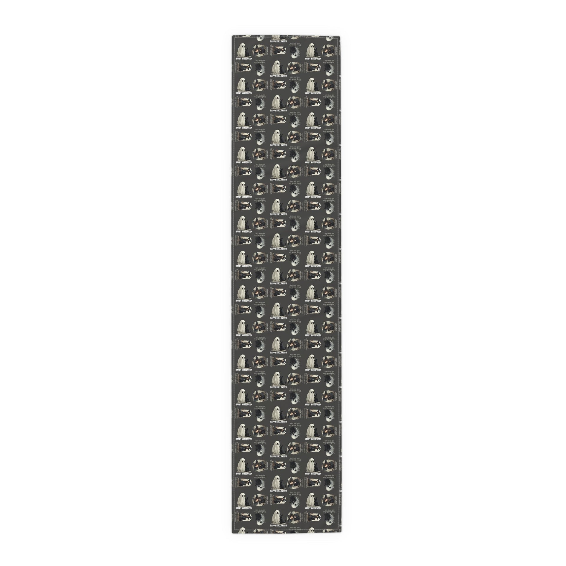 Cat Themed Halloween Table Runner for Festive Decoration