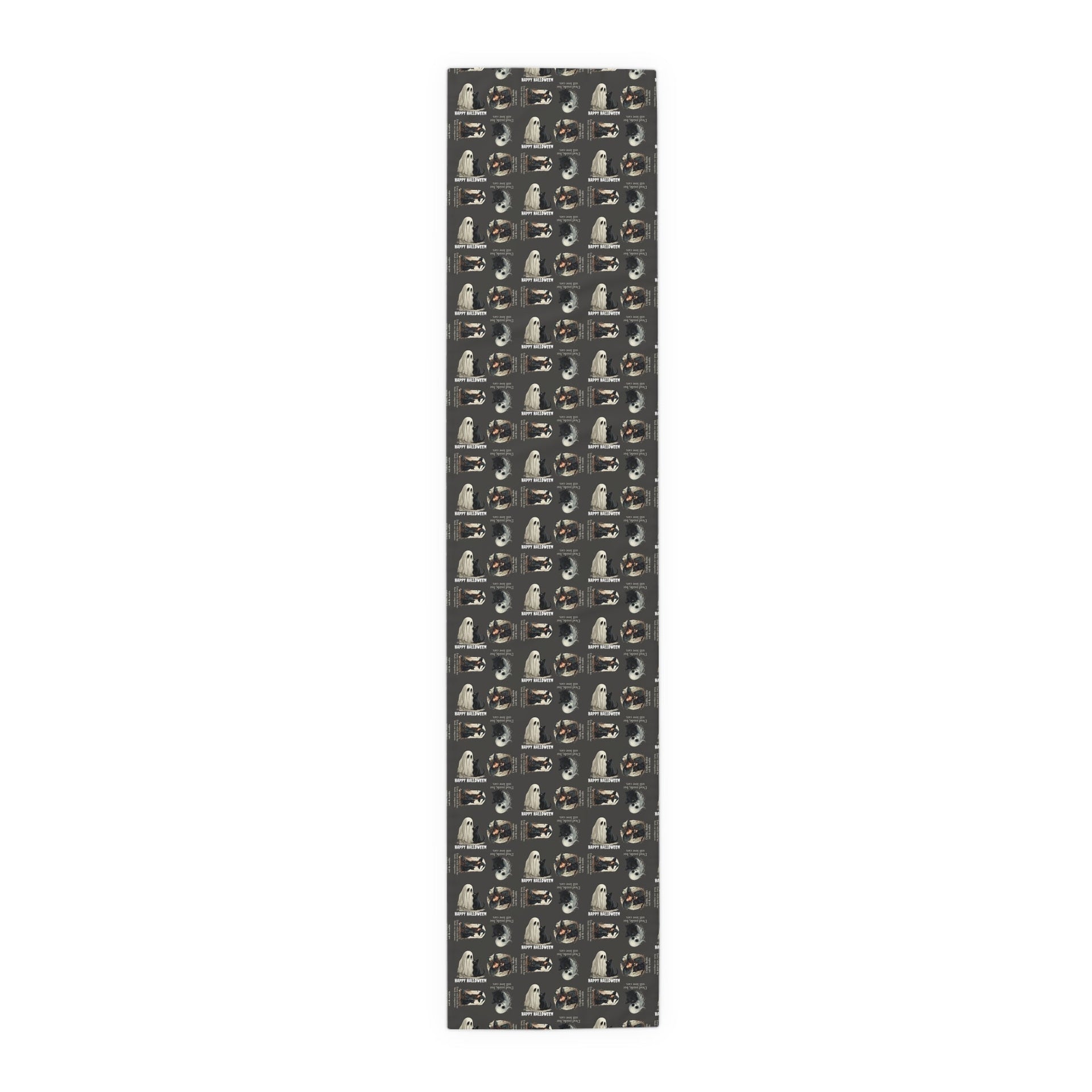 Cat Themed Halloween Table Runner for Festive Decoration