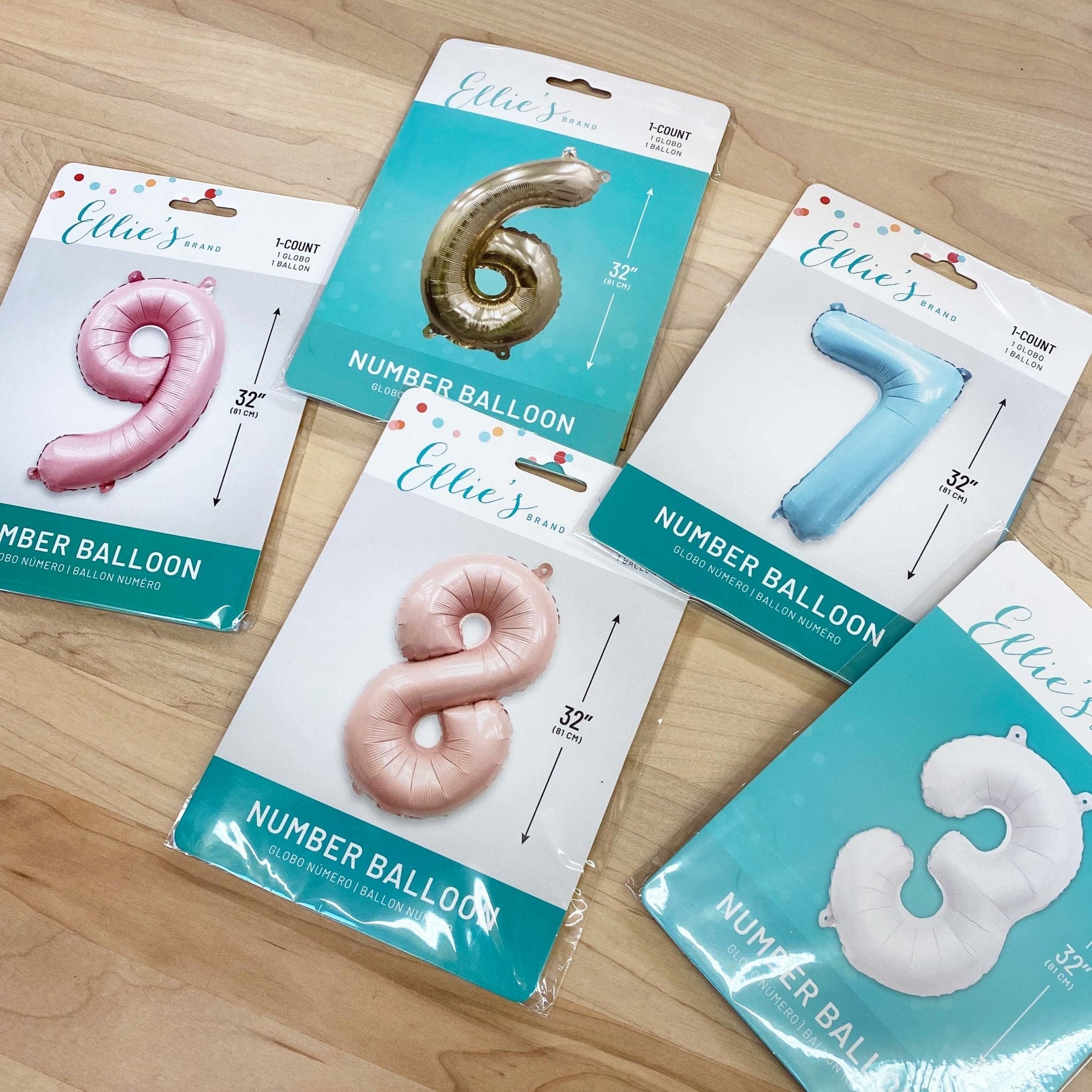 Gold Foil Number Balloon – 32" Party Decor | Ellie’s Party Supply