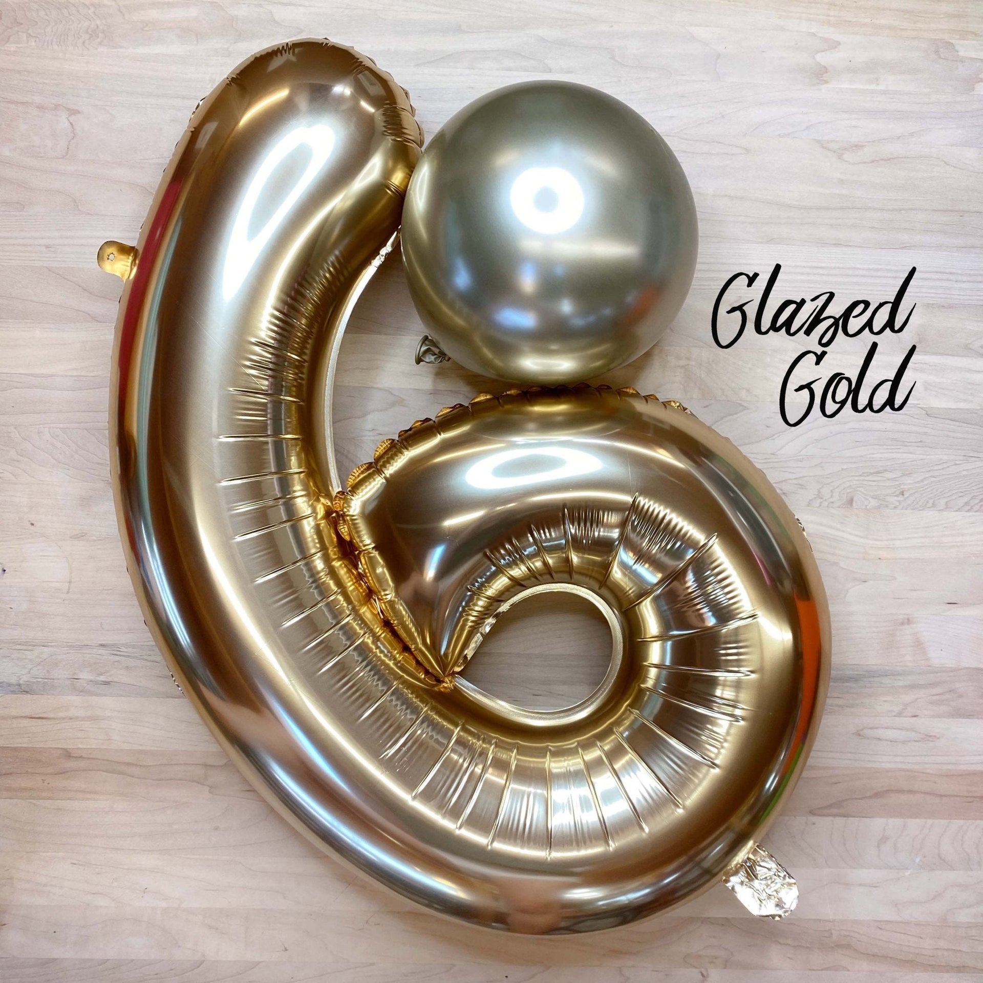 Gold Foil Number Balloon – 32" Party Decor | Ellie’s Party Supply