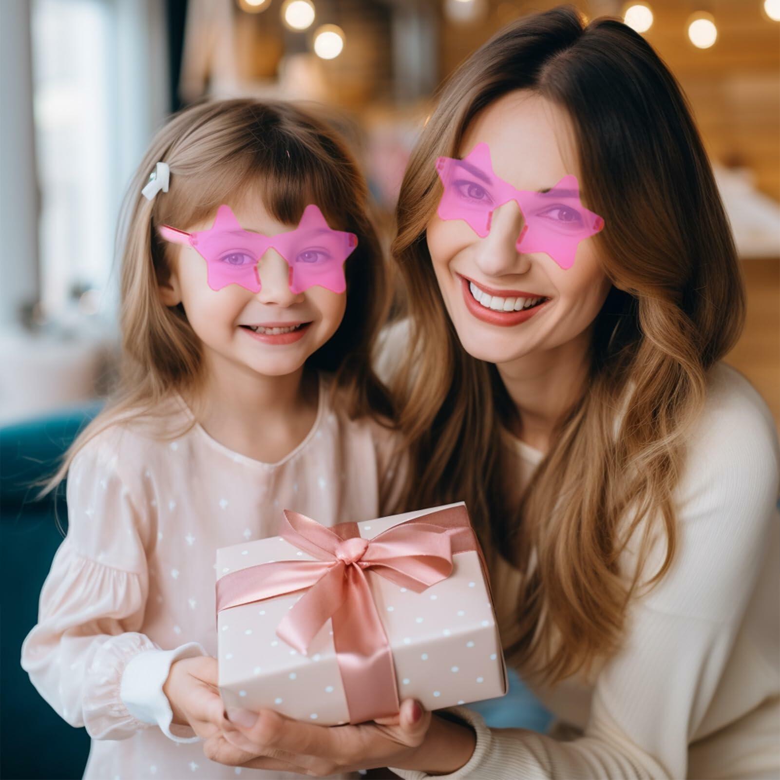 10 Pairs Star Shape Rimless Colorful Sunglasses Bulk Party Favors