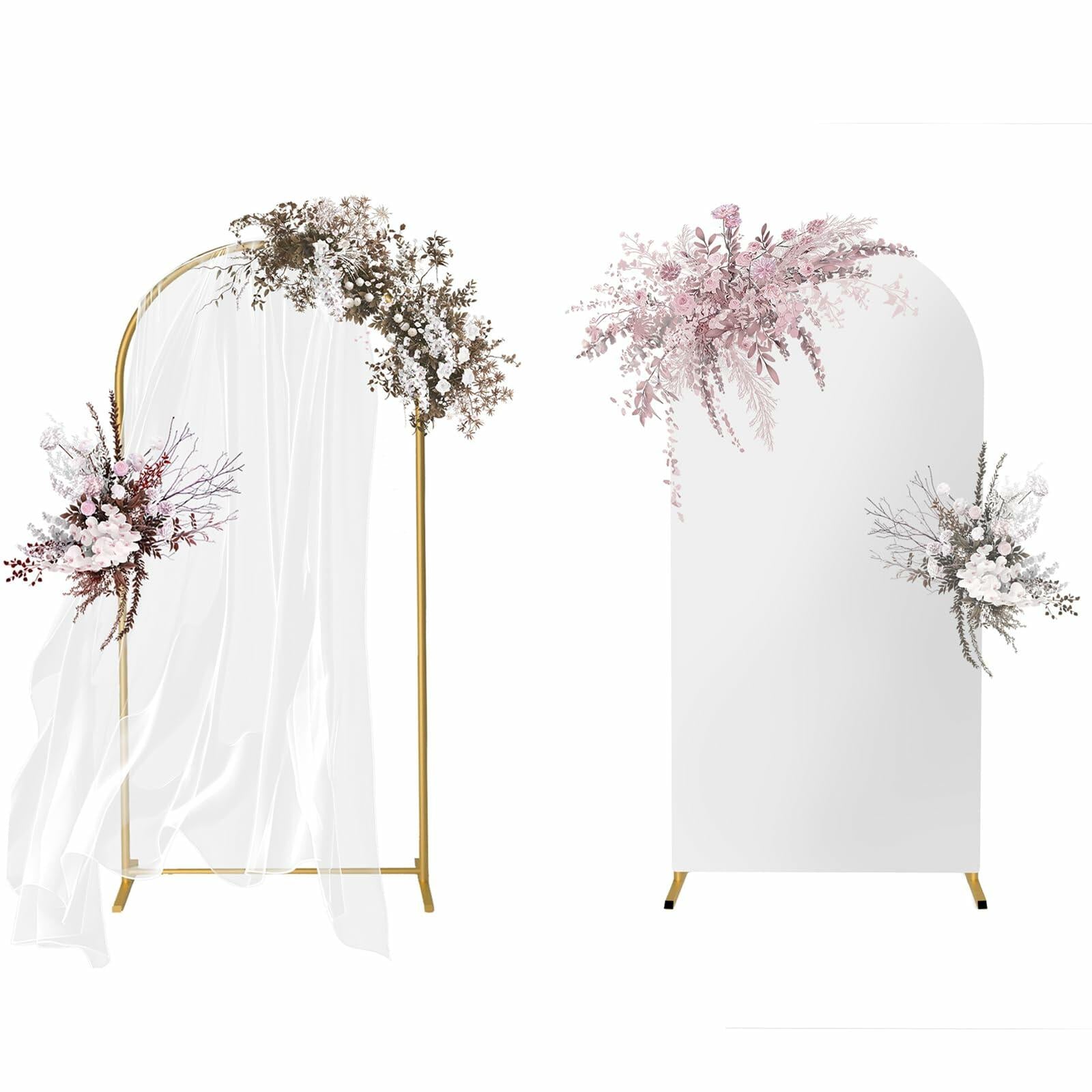 Wedding Arch Frame – 7.2FT Gold Balloon Backdrop Stand