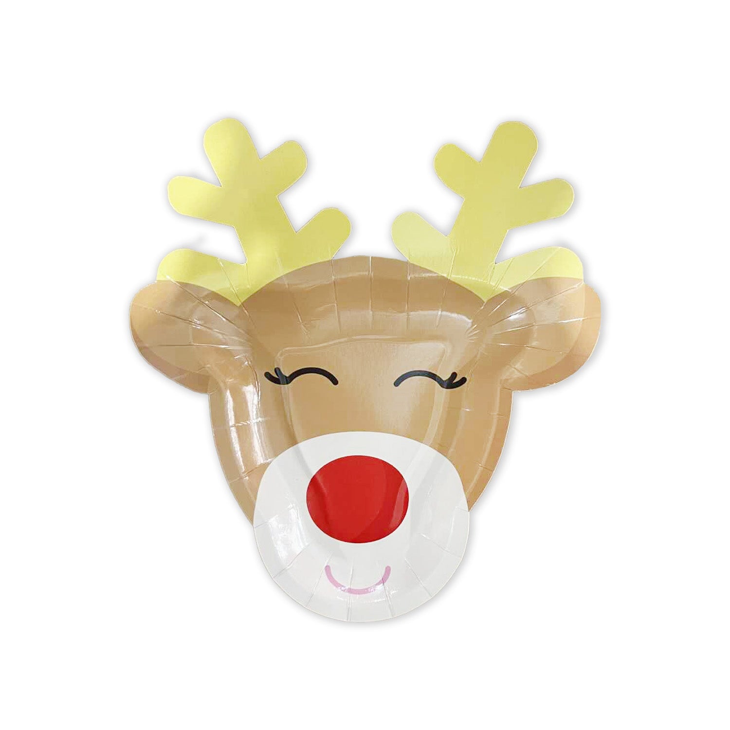 Reindeer-Shaped Christmas Plates – Festive Holiday Party Tableware
